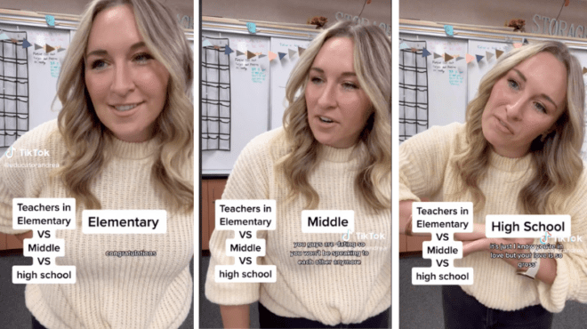 This Tiktok Teacher Nails The Differences Between Teaching Elementary