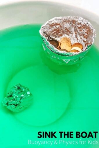 3rd grade science experiment to test buoyancy using pennies and tinfoil. 