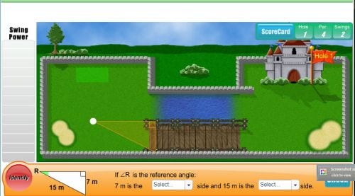 Trigonomety Golf Learn Alberta - The Best Online Interactive Math Games