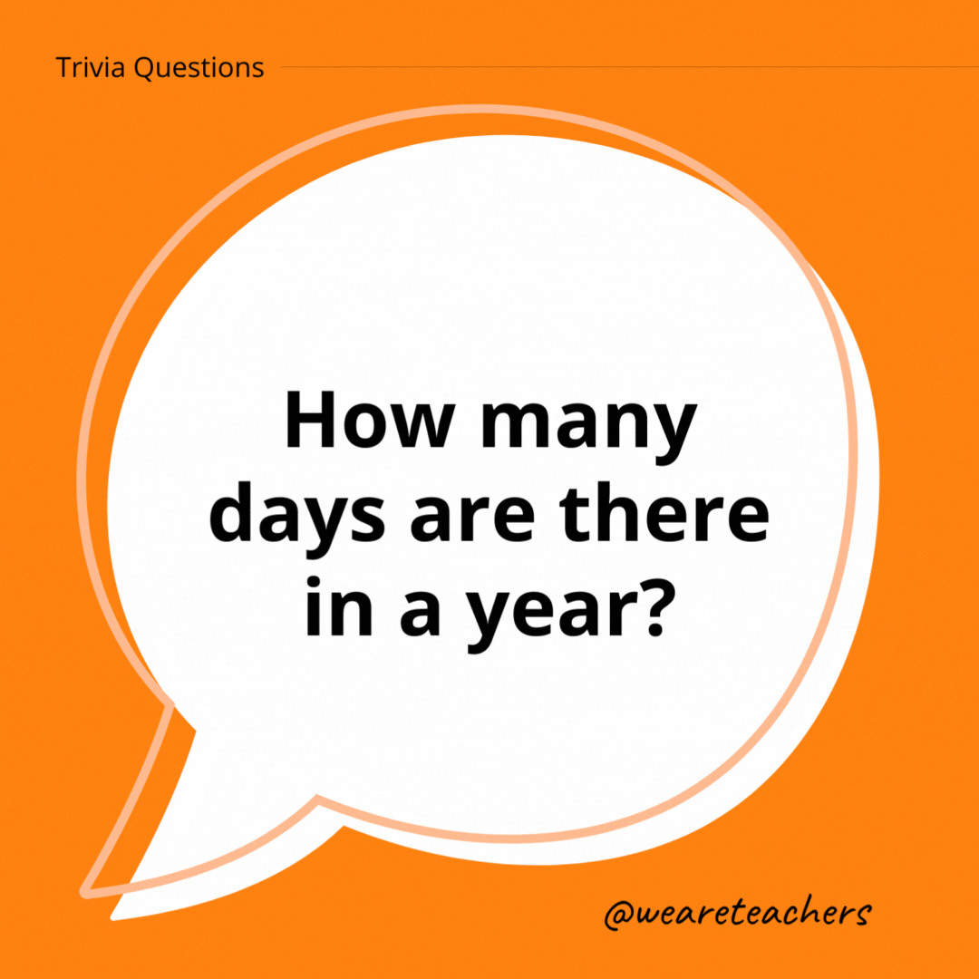 How many days are there in a year?