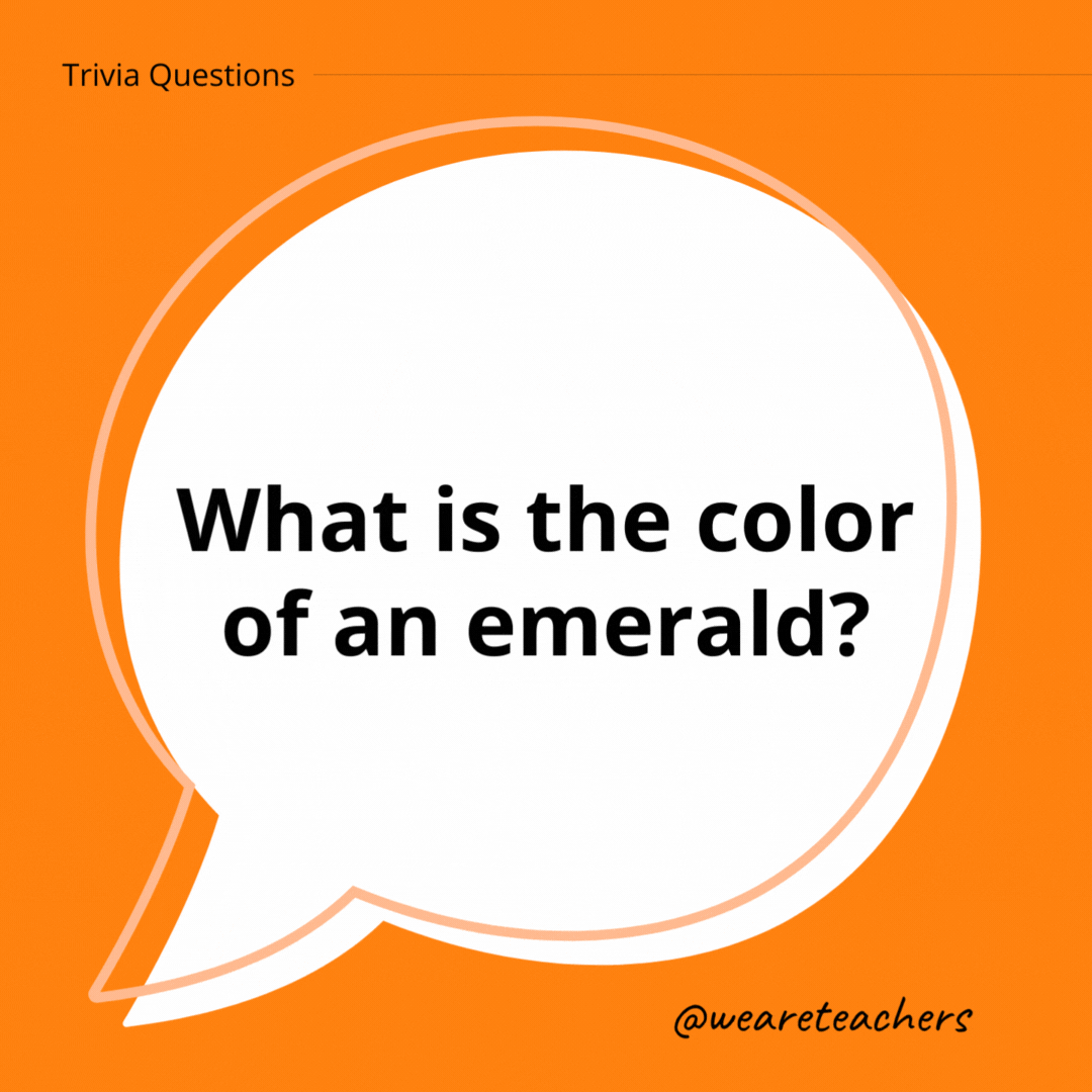 What is the color of an emerald?