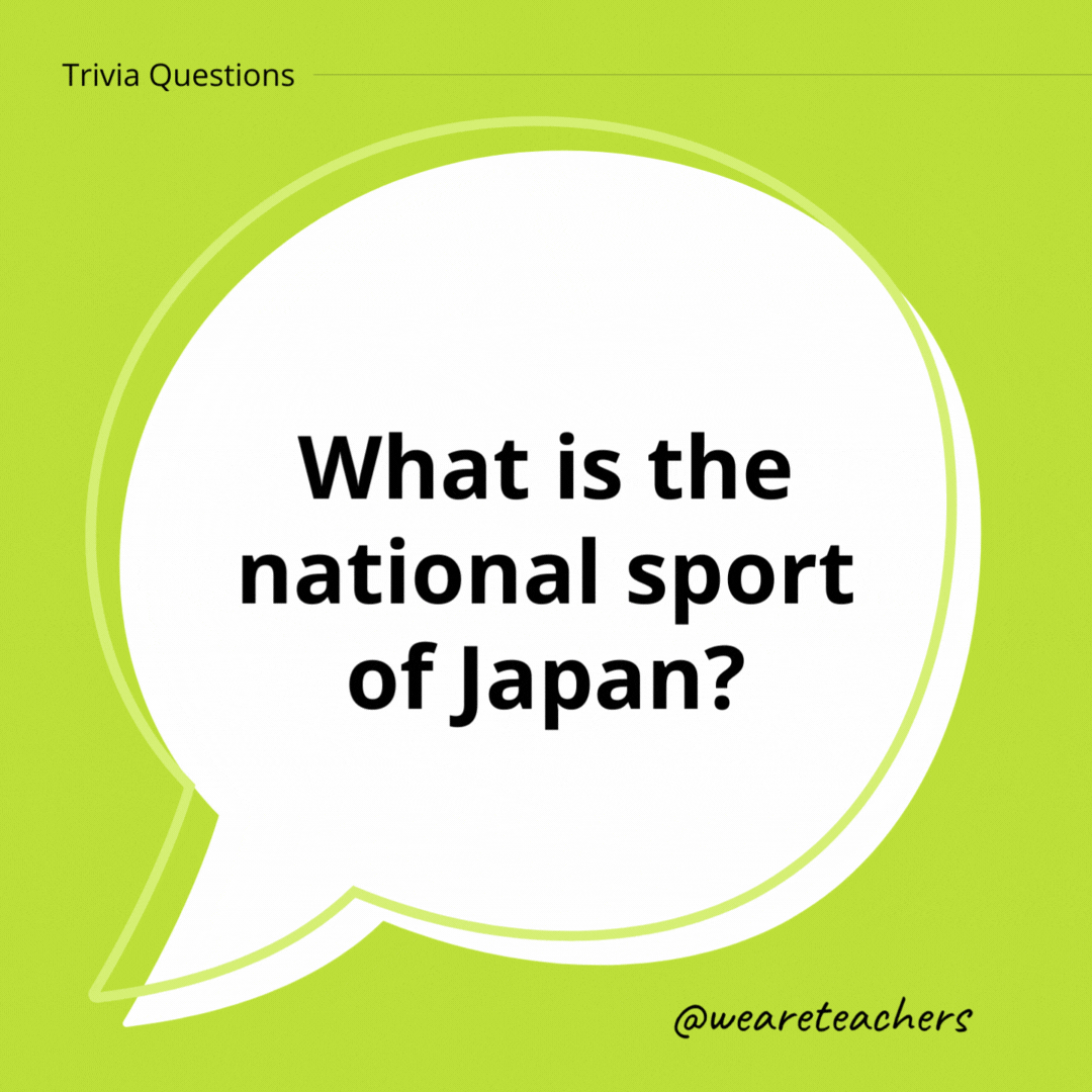 What is the national sport of Japan?
