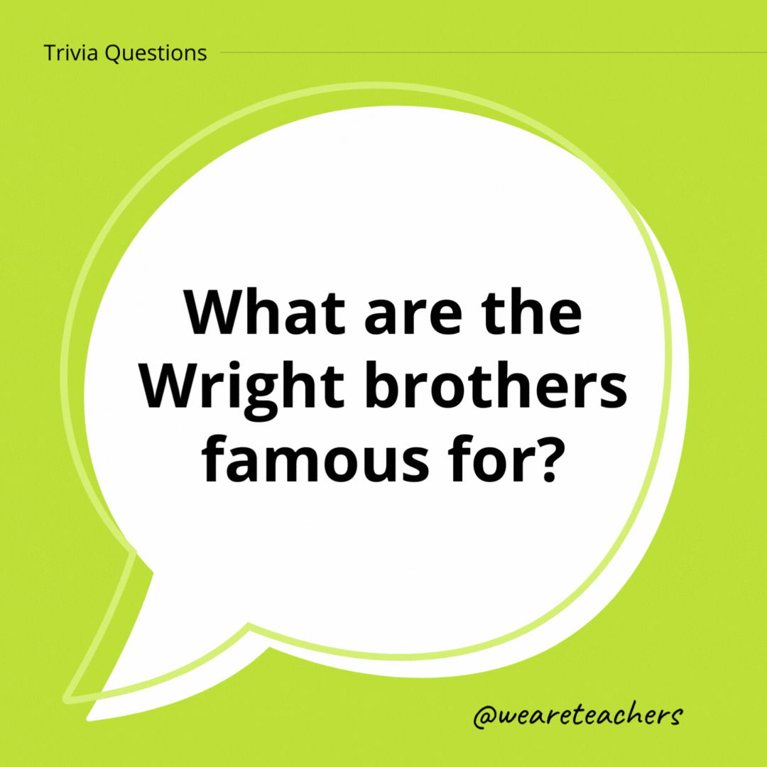 What are the Wright brothers famous for?