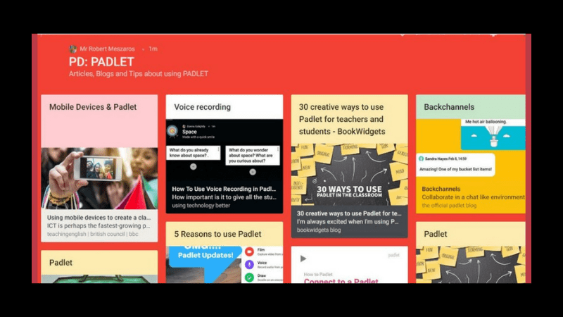 padlet in the elementary classroom