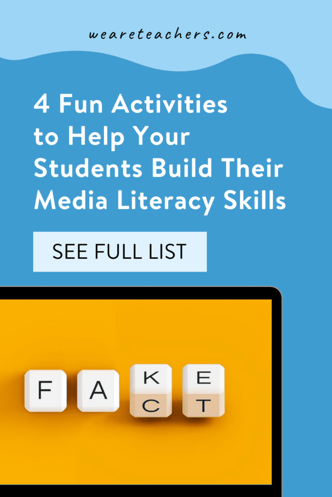 4 Fun and Quick Activities to Help Your Students Build Their Media Literacy Skills