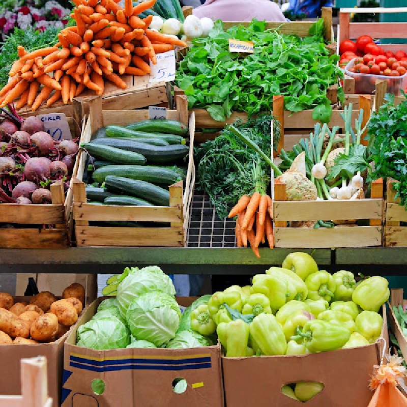 Vegetables at a farmer's market