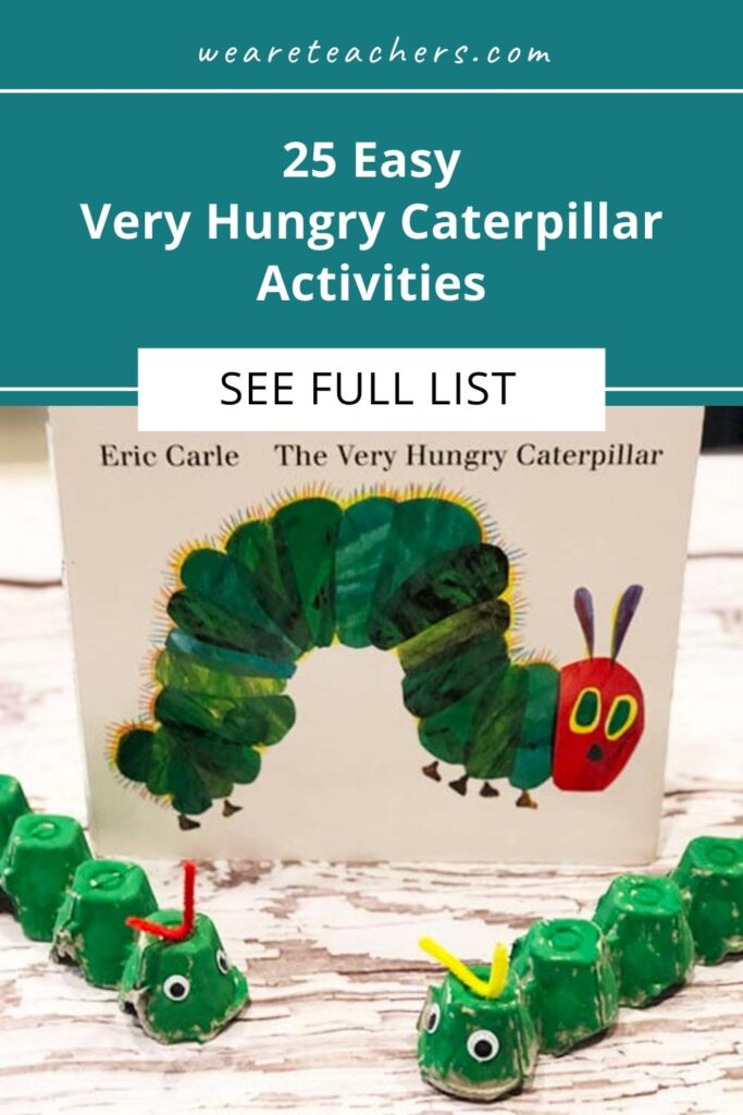 From growing a grassy caterpillar to crafting a paper plate caterpillar, students love these Very Hungry Caterpillar activities.