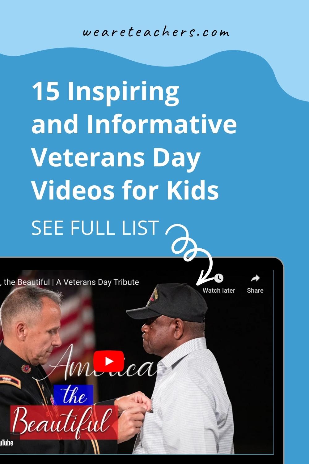 15 Veterans Day Videos To Inspire And Teach Kids