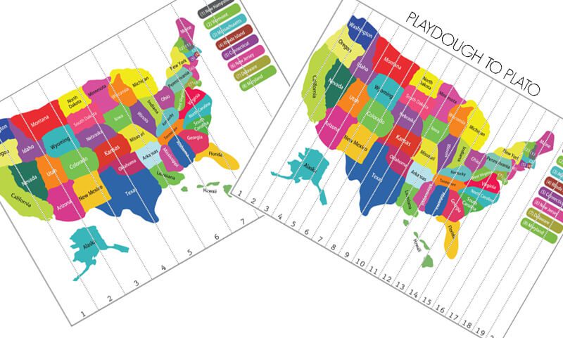 Map puzzle -- fourth of july activities