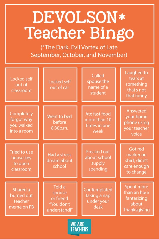 7 Ways of Coping With DEVOLSON: The Dark, Evil Vortex of Late September, October and November