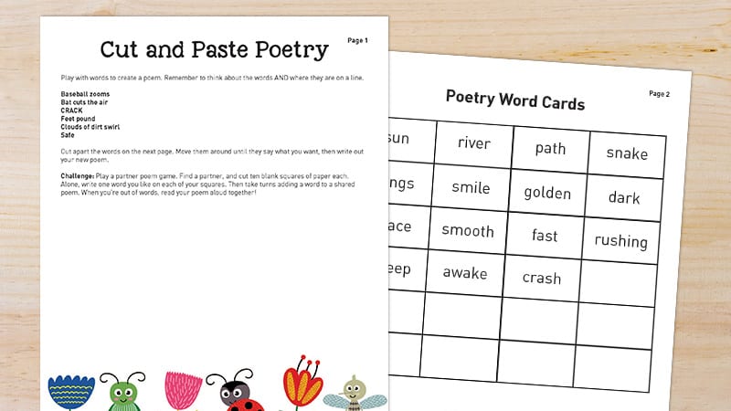 Poetry Activities for Grades K-3