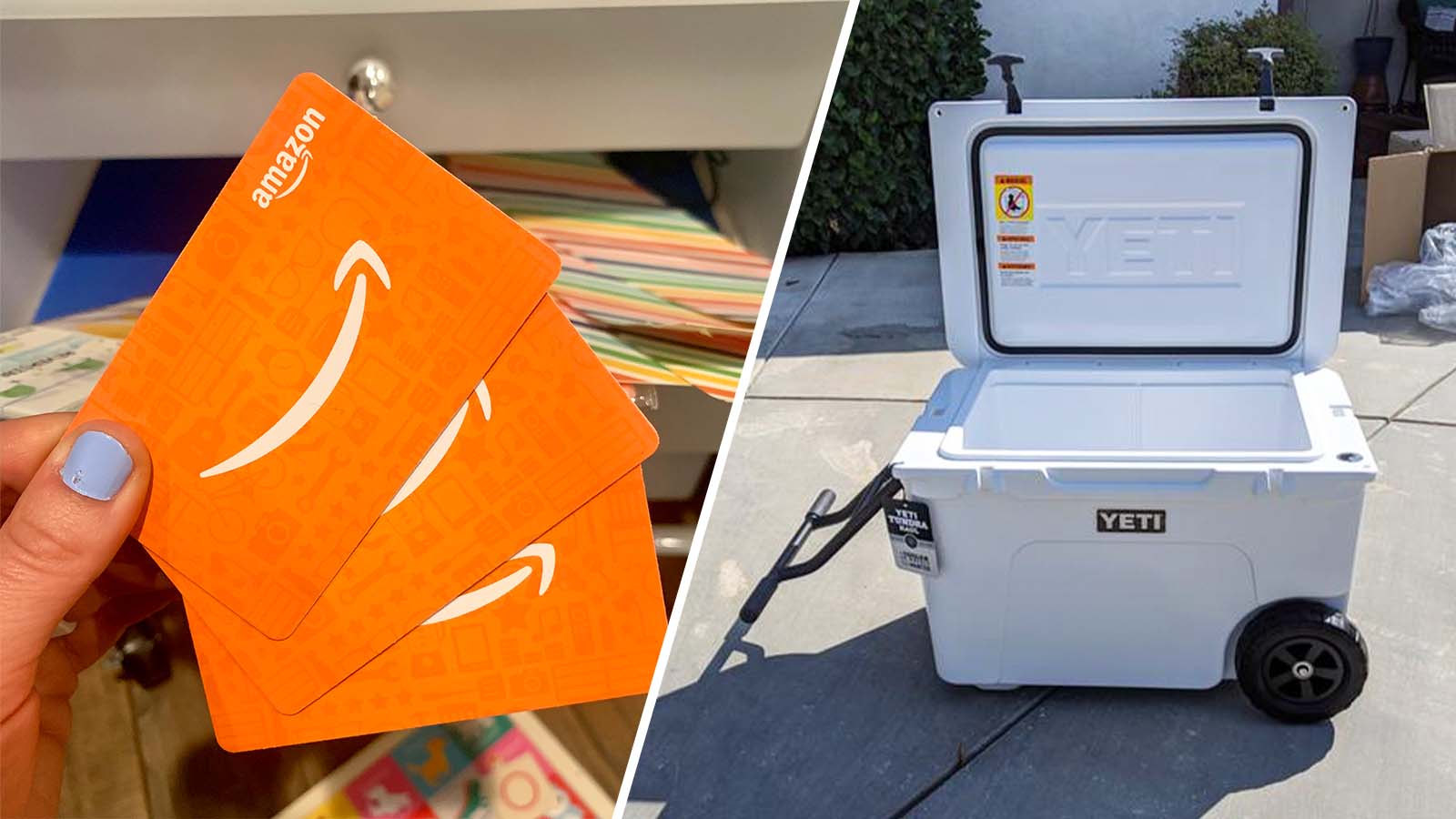 Summer giveaway to win a Yeti and Amazon gift car.