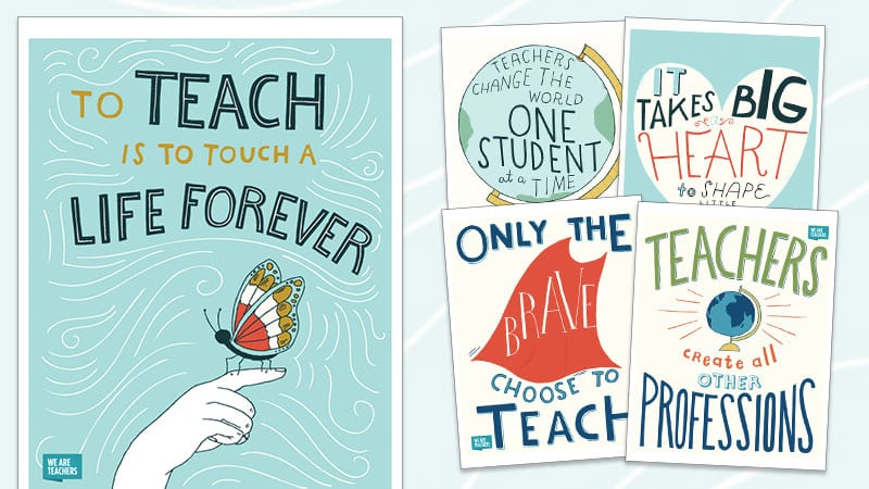 Free Inspirational Teaching Posters to Save and Print