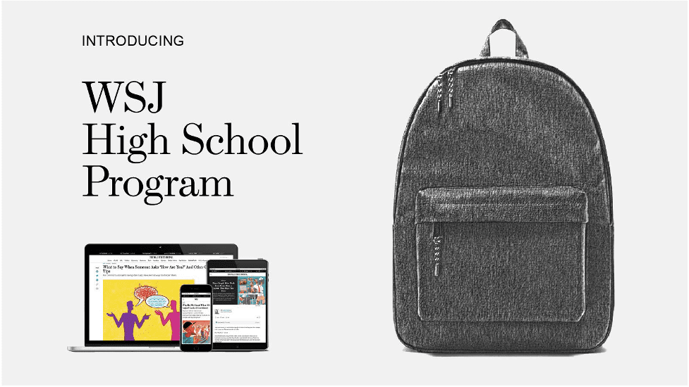 WSJ High School Program Feature Image