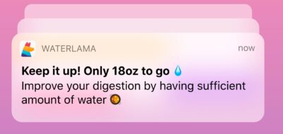 Waterlama hydration app