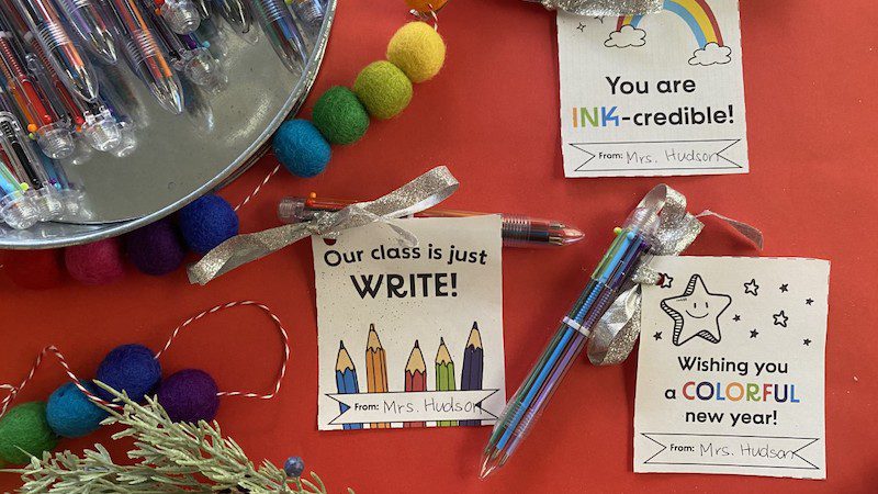 WeAreTeachers Multicolor Pen Tags