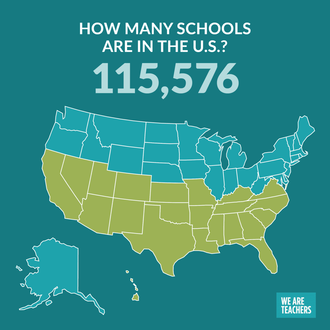 WeAreTeachers Infographics Schools Charts Schools Pie Chart 1 1300x1300 