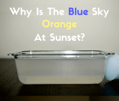 5th graders investigate why the blue sky is orange at sunset. 