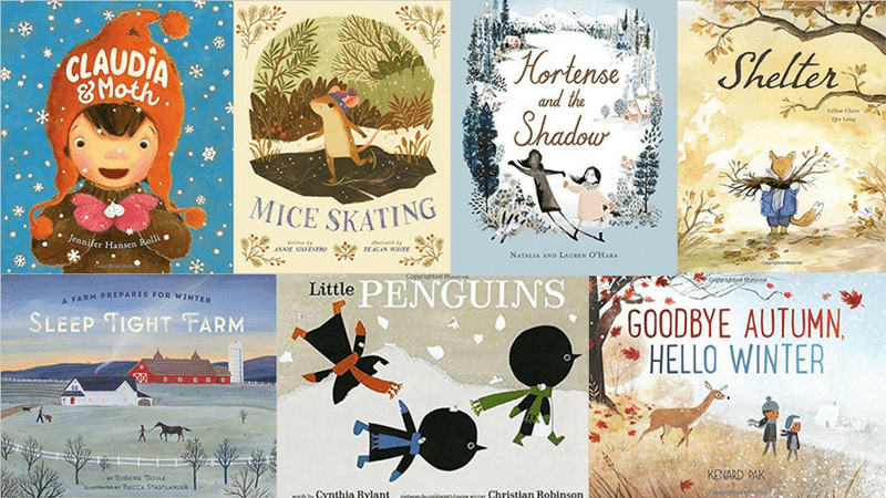 Maravillosos libros ilustrados de invierno.