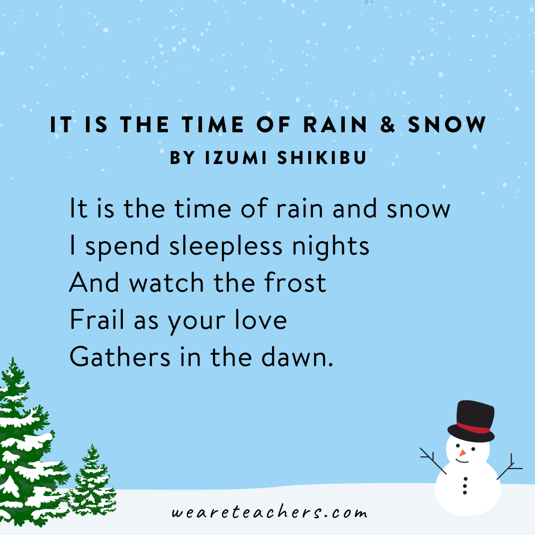 Winter Poems for Kids and Students of All Reading Levels