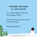 Winter Poems for Kids and Students of All Reading Levels