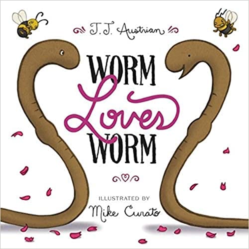 Worm Loves Worm book cover - Valentine