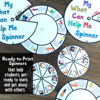 poster for Emotions Spinner Activity gamepieces