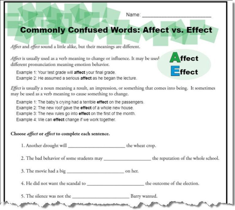 Affect or effect simple tricks for getting it right
