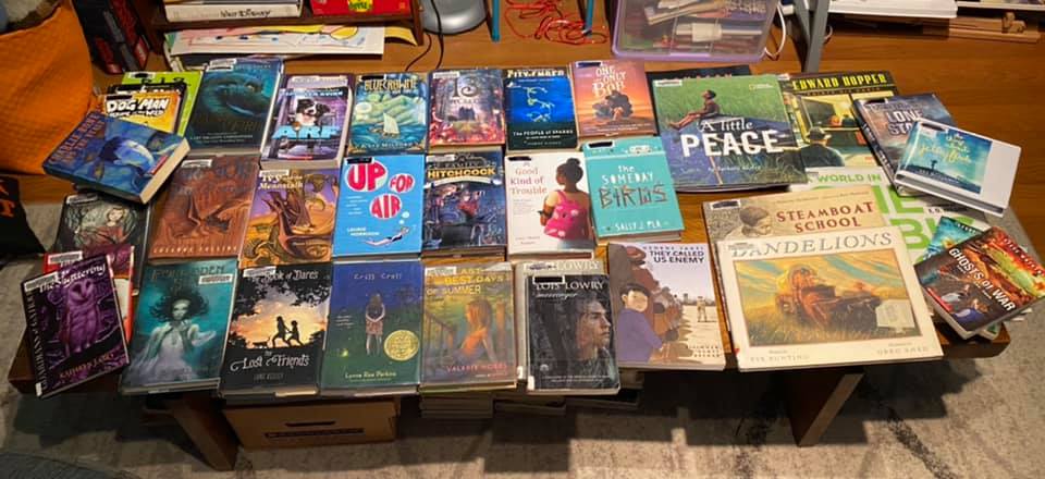 Various children's books laid out on a table (Bargain Shopping Guide)
