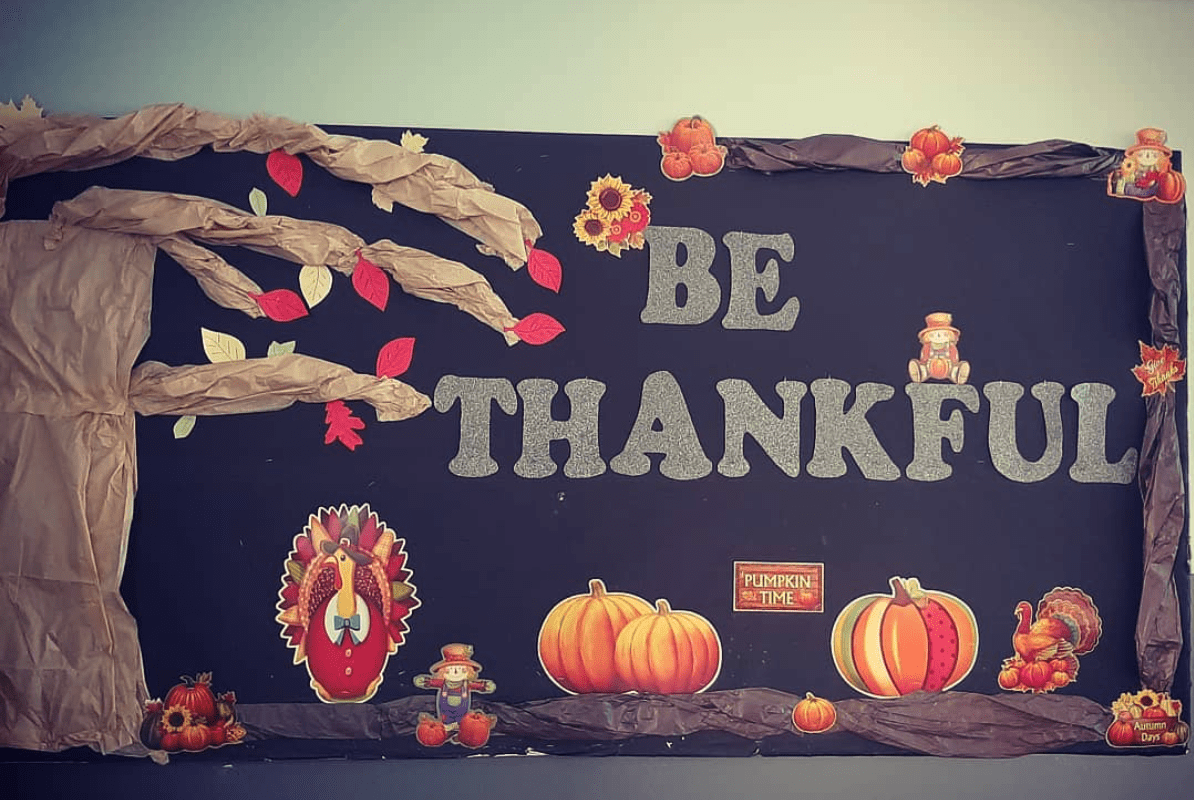 Be Thankful Thanksgiving bulletin boards