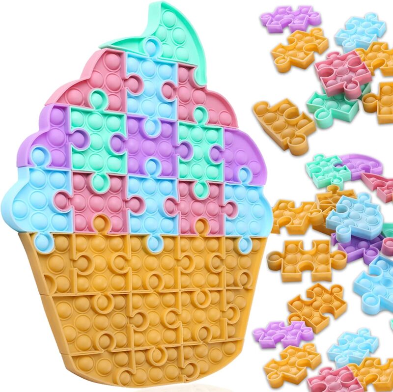 Ice cream puzzle pop