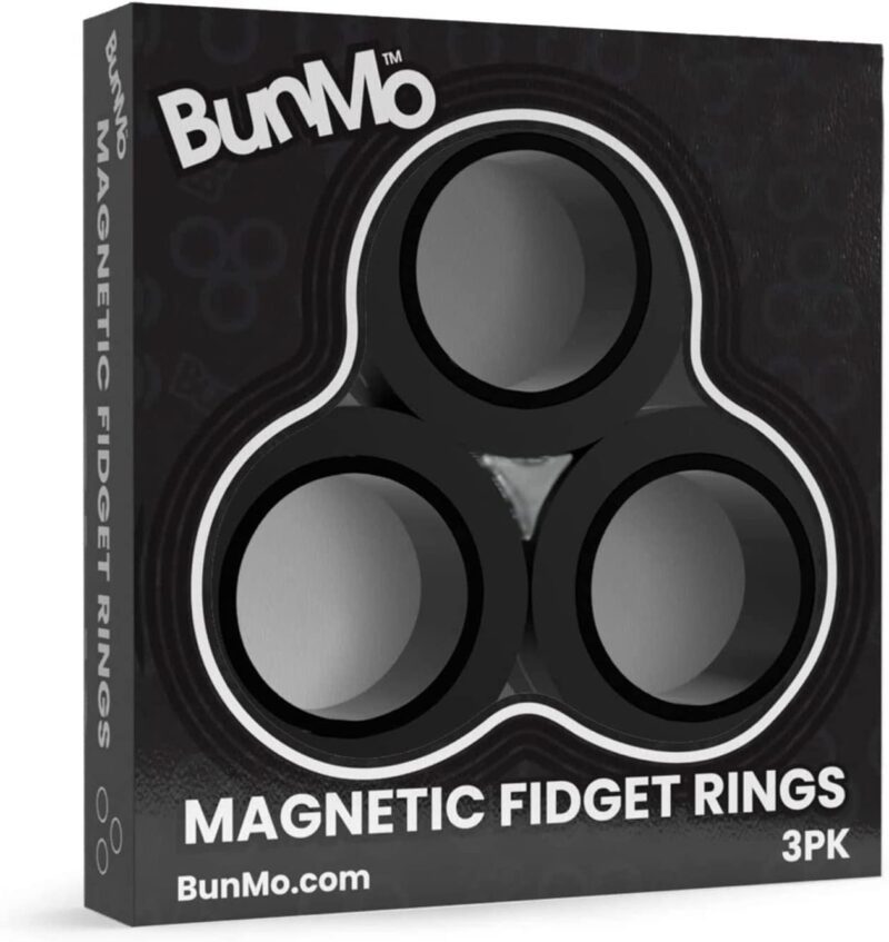 Magenetic fidget rings, as an example of the best fidget toys for the classroom