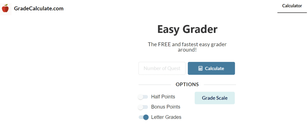 Grade Calculator List For Teachers And Students