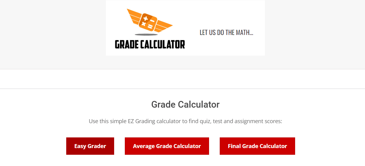 grade calculator based on assignments