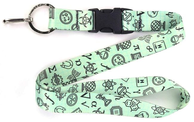Lanyard with STEM themed icons (Best Gifts for Teachers)