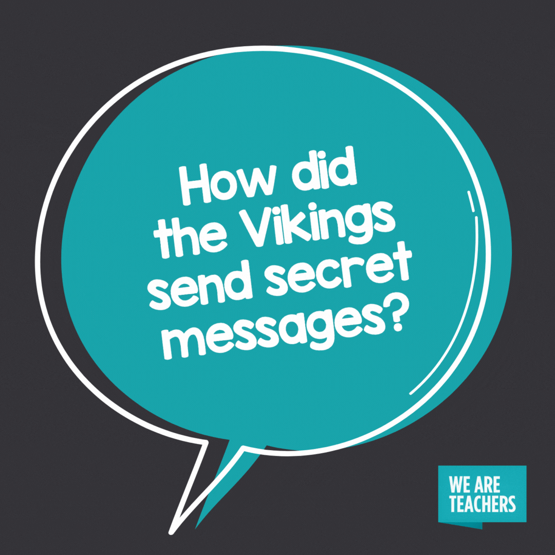 How did the Vikings send secret messages?