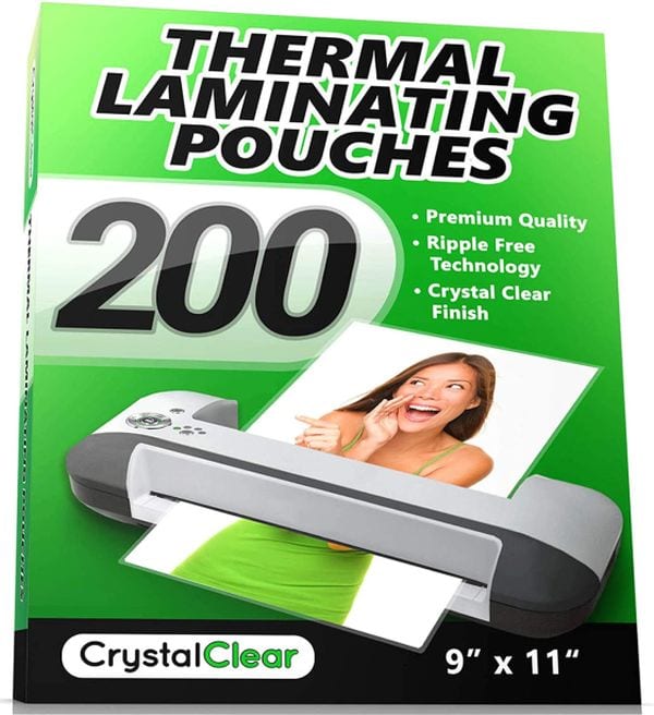 Crystal Clear Thermal Laminating Pouches