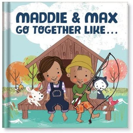 Personalized kids book called Maddie and Max Go Together Like...