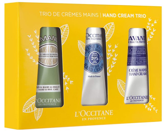 Los mejores regalos para maestros: L'Occitane Classics Hand Cream Trio