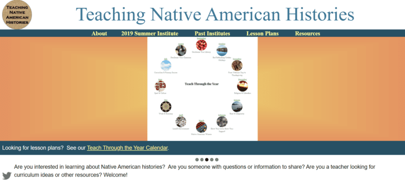 Teaching Native American History website