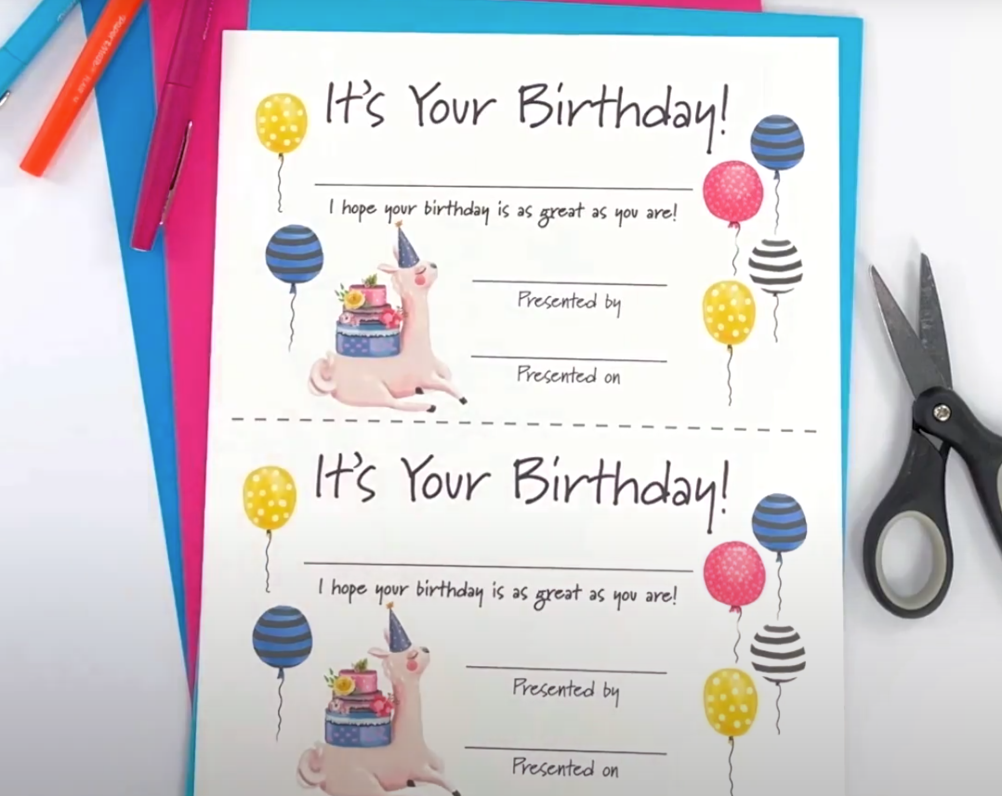 Birthday certificates free printable for teachers weareteachers