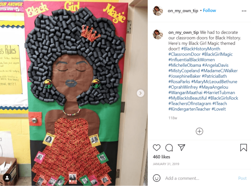 Still of black history month doors show black girl magic