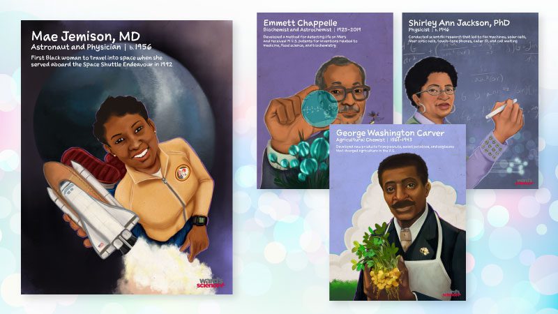 Collage of scientist posters for Black History Month
