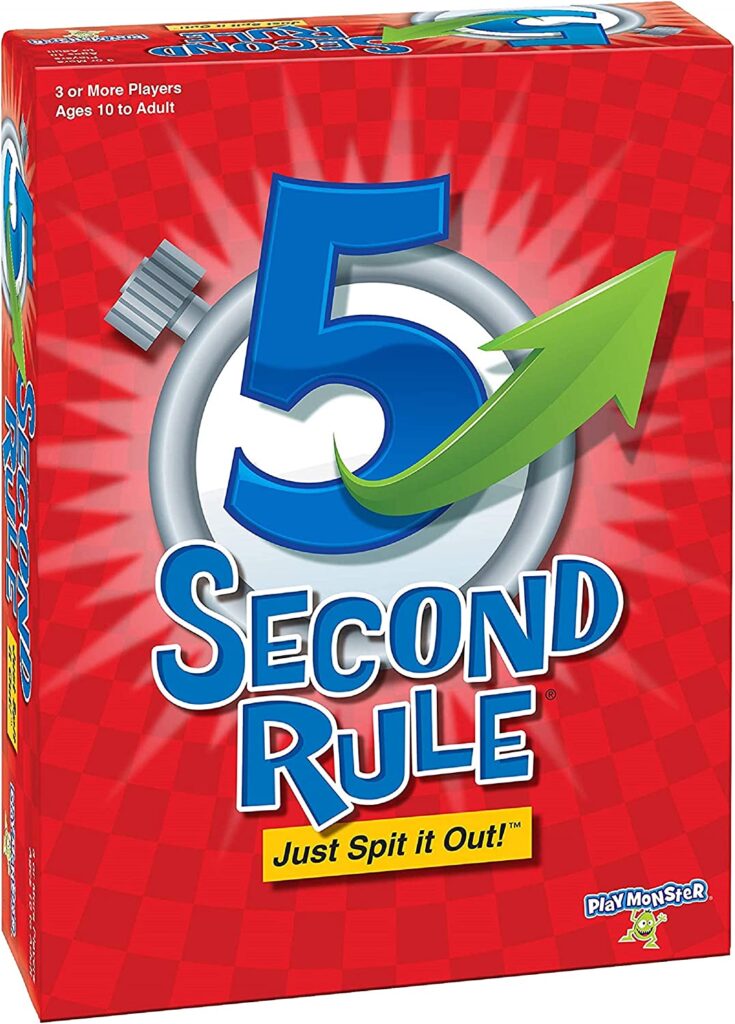 5 Second Rule, as an example of best board games for teens