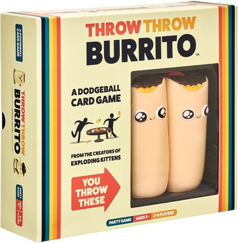 Agregue Throw Burrito como un ejemplo de los mejores juegos de mesa para adolescentes.