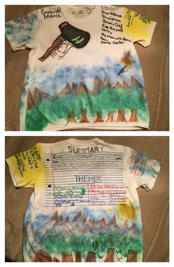 t shirt book report project