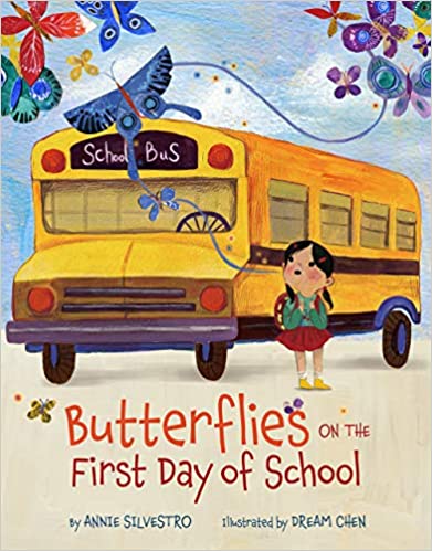 Butterflies on the first day of school book cover