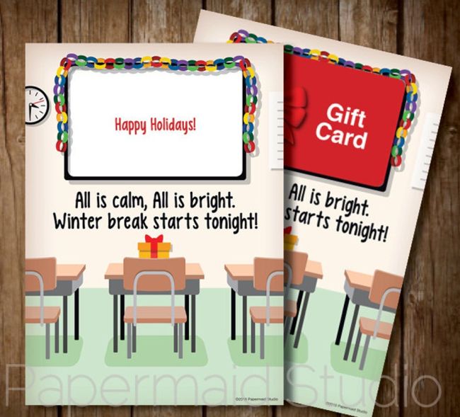 25 Sweet and Silly Greeting Cards for Teachers This Holiday Season