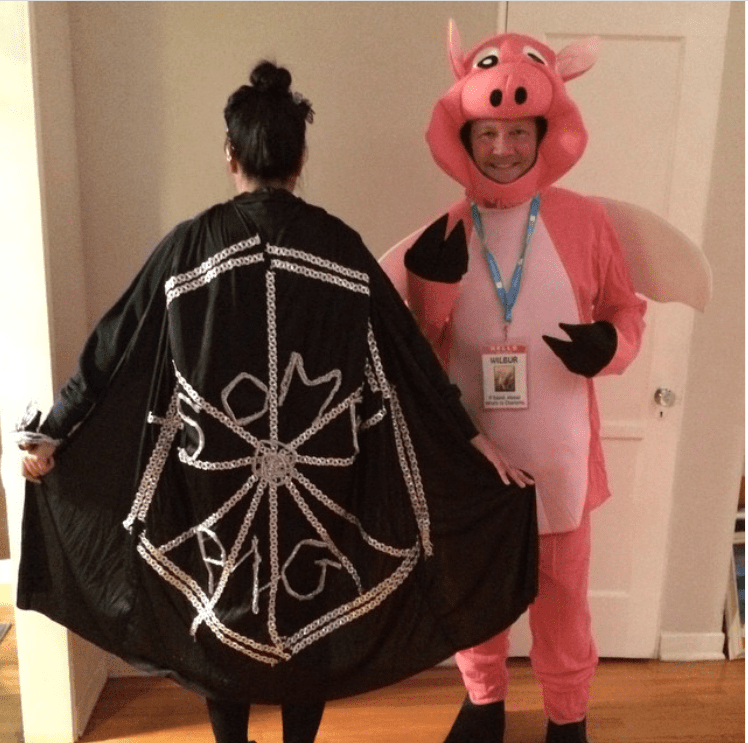 Teacher in Charlotte's Web costume
