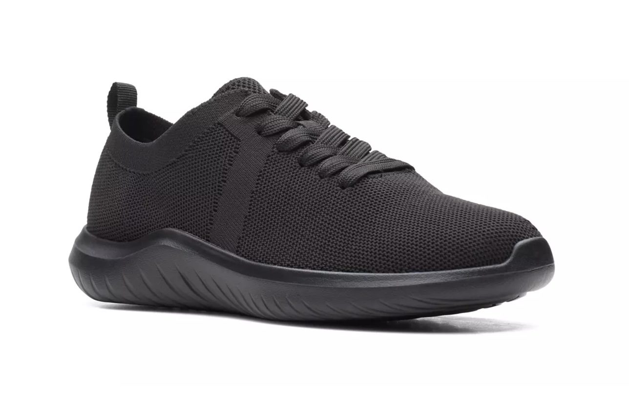 Clarks Nova Glint sneakers in black